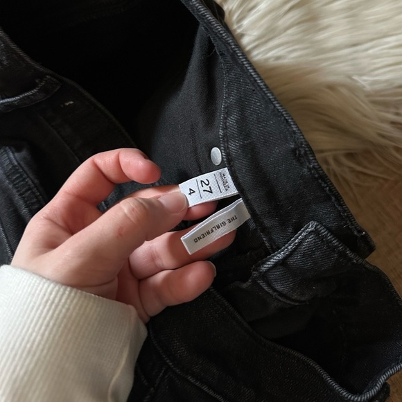 LOFT Girlfriend Jeans In Washed Black - Picture 5 of 6